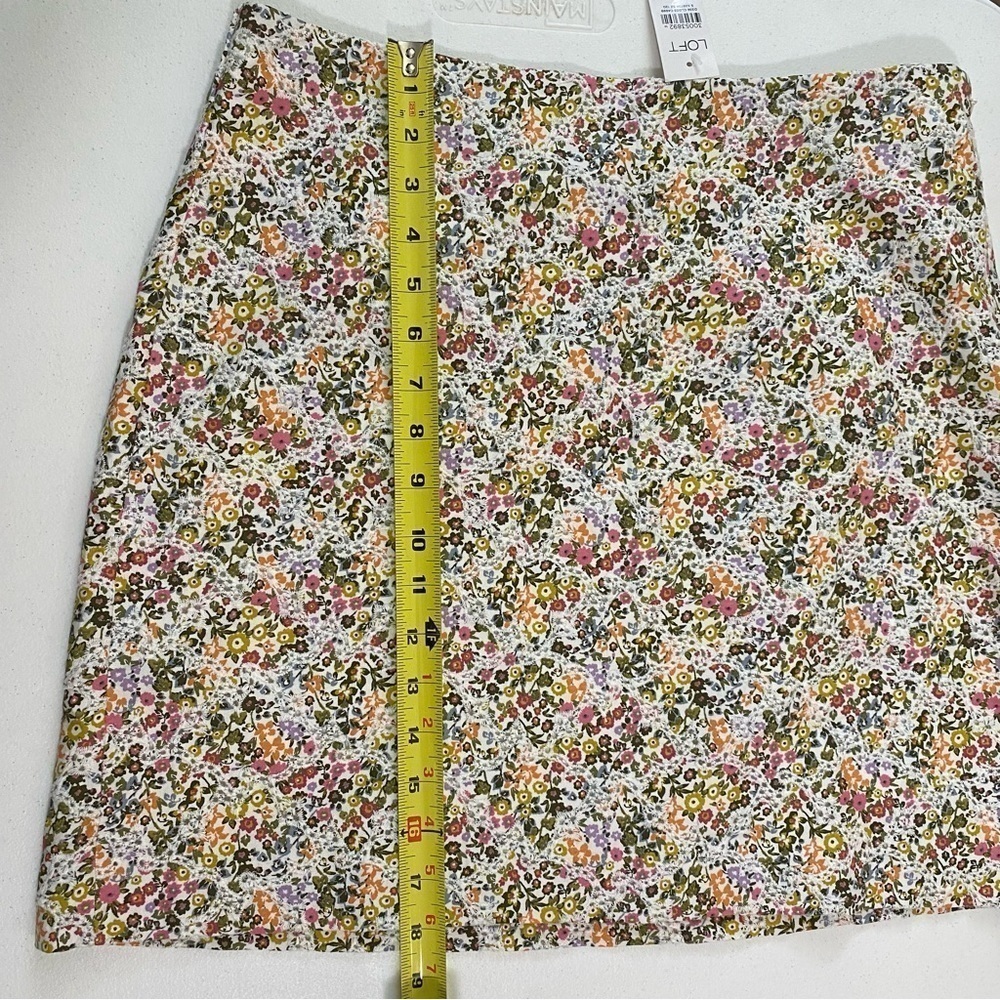 Loft Womens Floral skirt size 12 - Picture 9 of 9